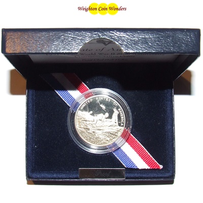 1991-1995 World War II Proof Half Dollar (Clad) - Click Image to Close